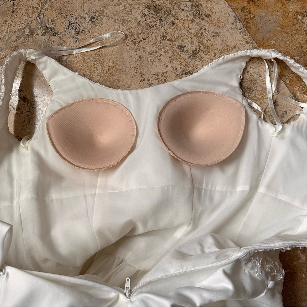 Oleg Cassini Embroidered Wedding Dress - Picture 15 of 16